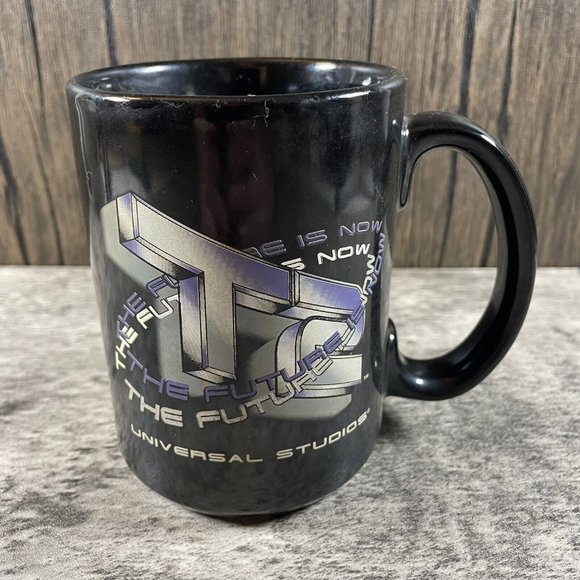 Vintage T2 Terminator 3D ‘The Future Is Now’ Universal Studios Mug Cup - Picture 1 of 5